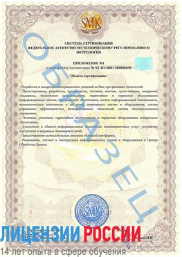 Образец сертификата соответствия (приложение) Кольчугино Сертификат ISO 27001